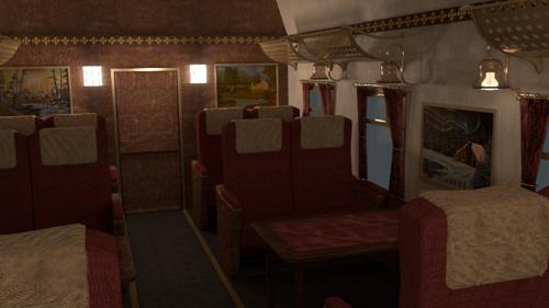 Train Compartment (Old Fashioned) preview image
